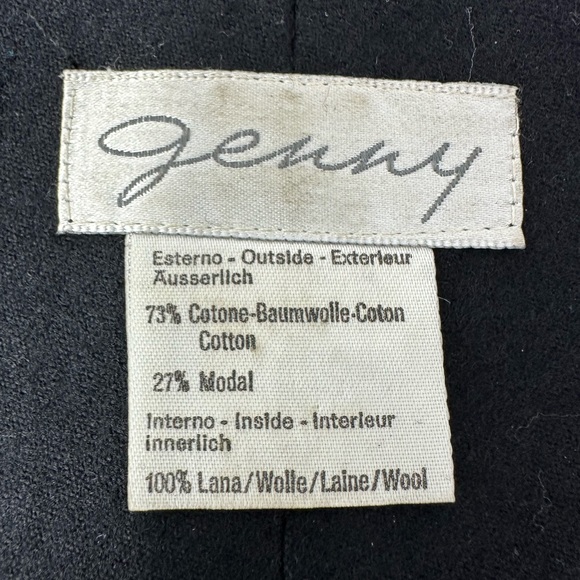 Genny By Versace Vintage Womens Velvet Black Floral Blazer Sz 10 Italy A9 - Picture 8 of 8